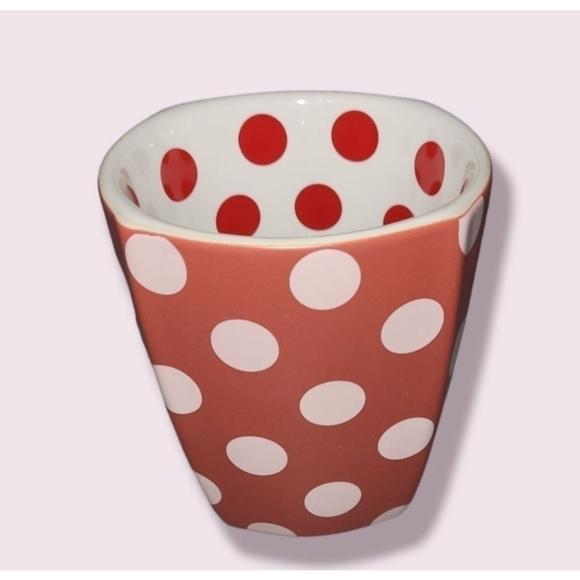 Disney Parks Minnie Mouse Coffee Mug Polka Dots Red White Pink - Picture 5 of 9